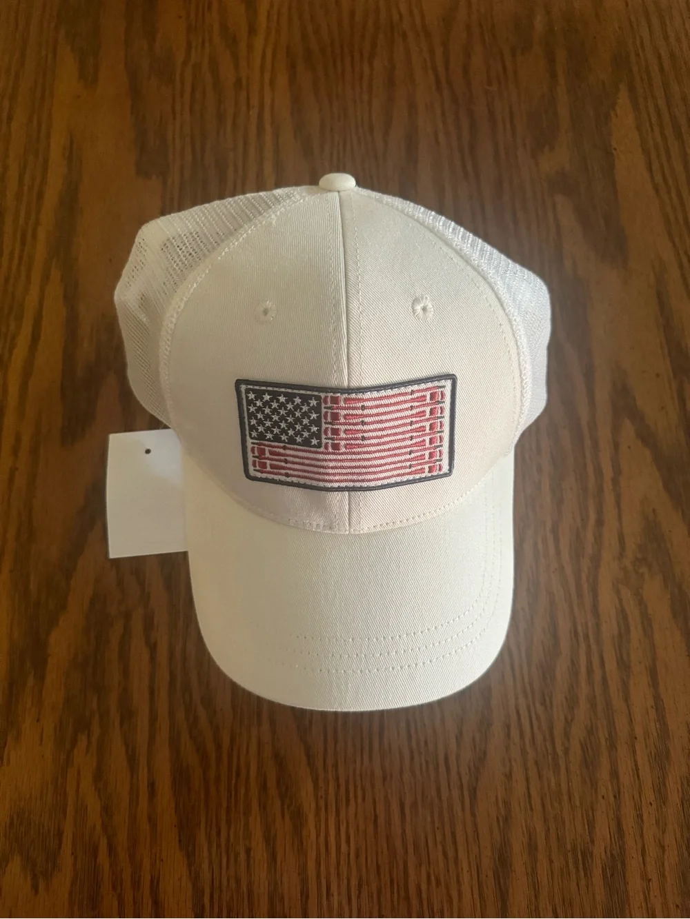 J Crew Hat with American Flag Patch